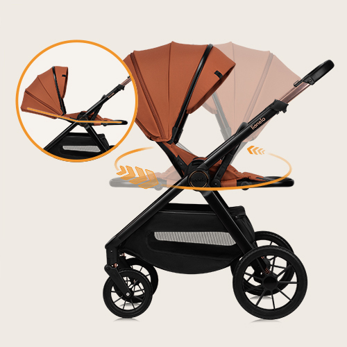 Lionelo Layla 3in1 Brown Rust — Kombikinderwagen