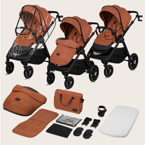 Lionelo Layla 3in1 Brown Rust — Kombikinderwagen