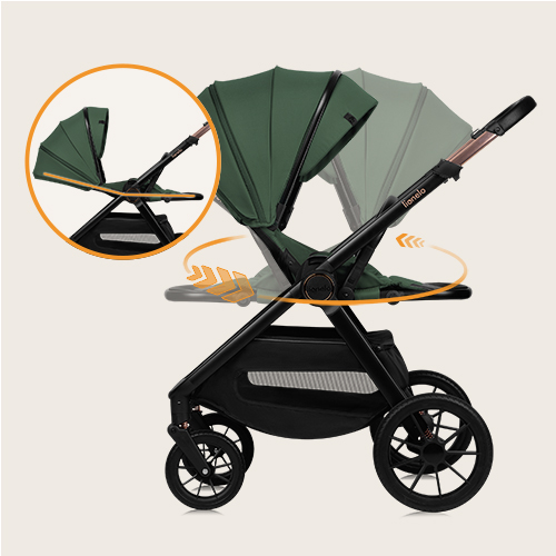 Lionelo Layla 3in1 Green Forest — Kombikinderwagen