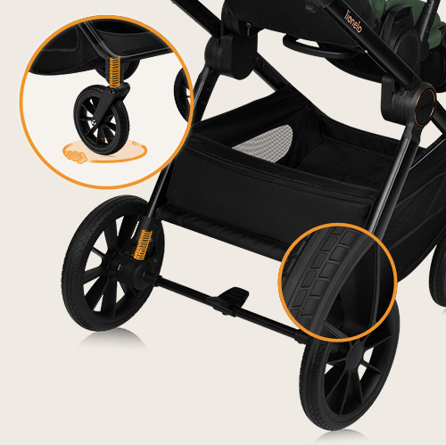 Lionelo Layla 3in1 Green Forest — Kombikinderwagen