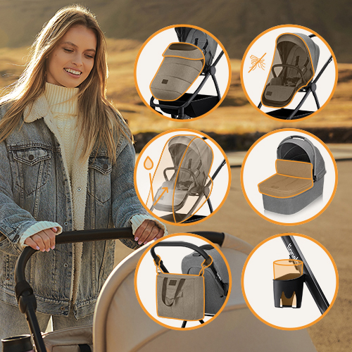 Lionelo Meril 2-in-1 - Multifunktionskinderwagen