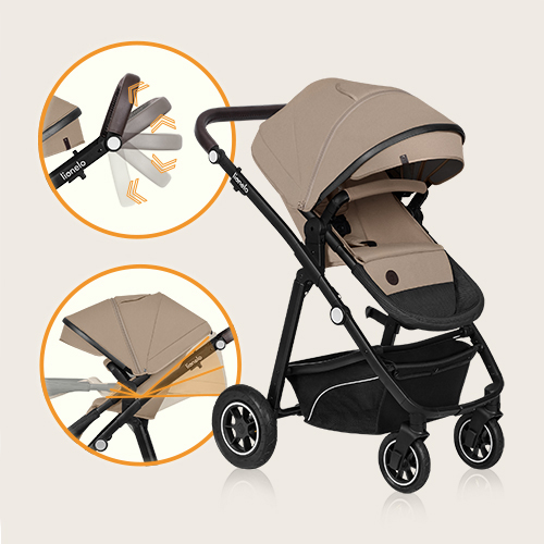 Lionelo Bianka 3in1 Beige Sand — Kombikinderwagen