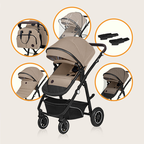 Lionelo Bianka 3in1 Beige Sand — Kombikinderwagen