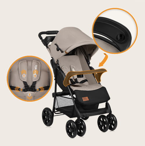 Lionelo Emma Plus Beige Latte — Buggy