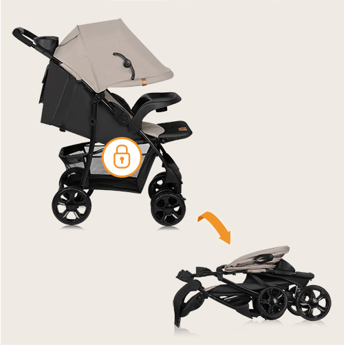 Lionelo Emma Plus Beige Latte — Buggy