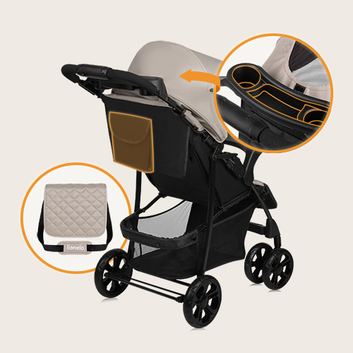 Lionelo Emma Plus Beige Latte — Buggy
