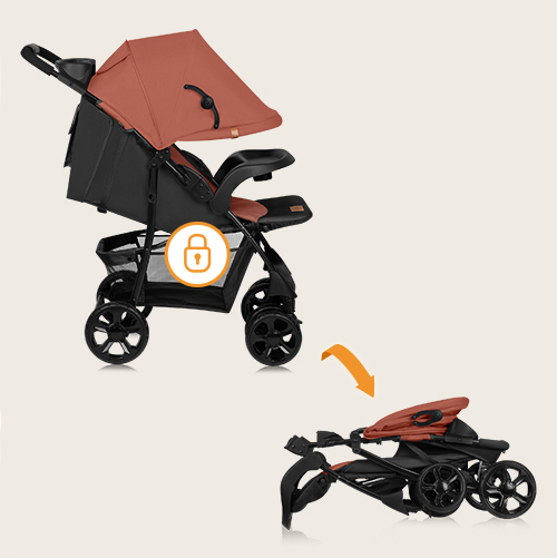 Lionelo Emma Plus Coral Pink — Buggy