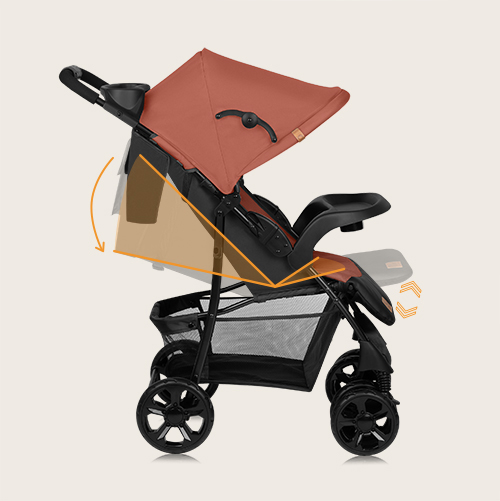 Lionelo Emma Plus Coral Pink — Buggy