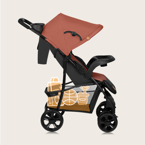 Lionelo Emma Plus Coral Pink — Buggy