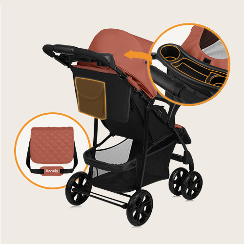 Lionelo Emma Plus Coral Pink — Buggy