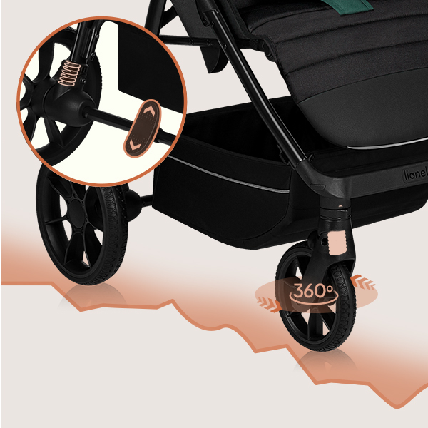 Wendige Räder des Buggys für agiles Kurvenfahren