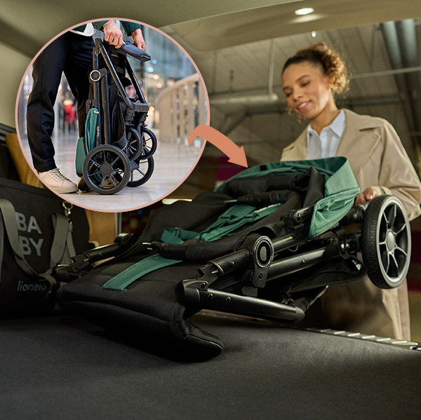 Leicht zusammenklappbarer und tragbarer Kinderwagen