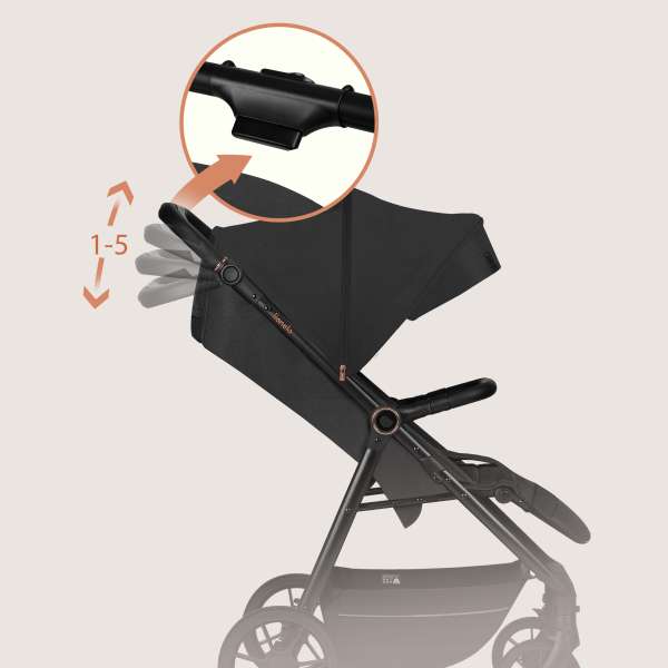 Kinderwagen mit höhenverstellbarem Schiebegriff