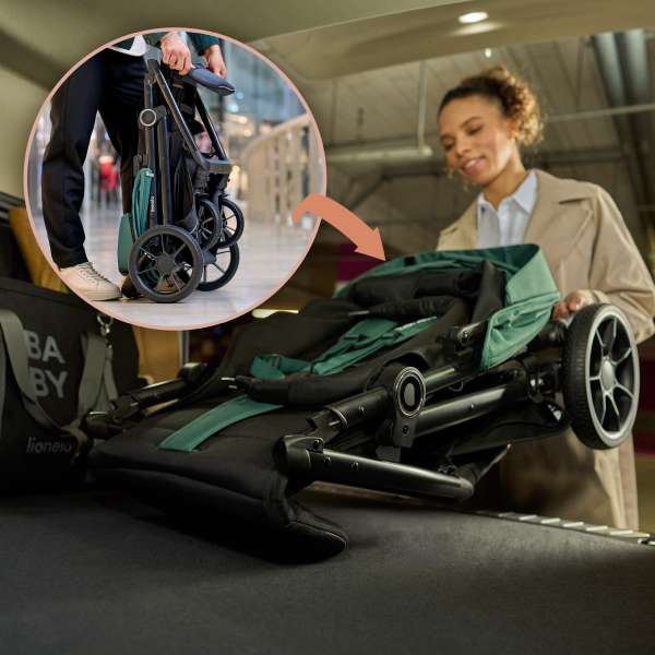 Leicht zusammenklappbarer und tragbarer Kinderwagen