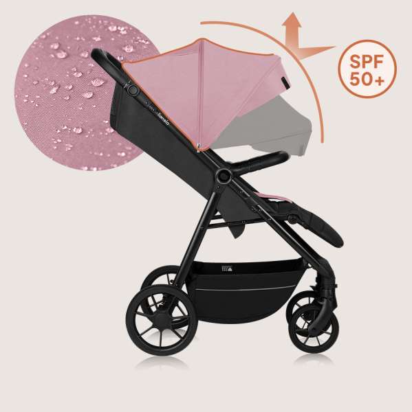 Kinderwagen mit wasserdichtem Verdeck und UPF50+ Sonnenschutz