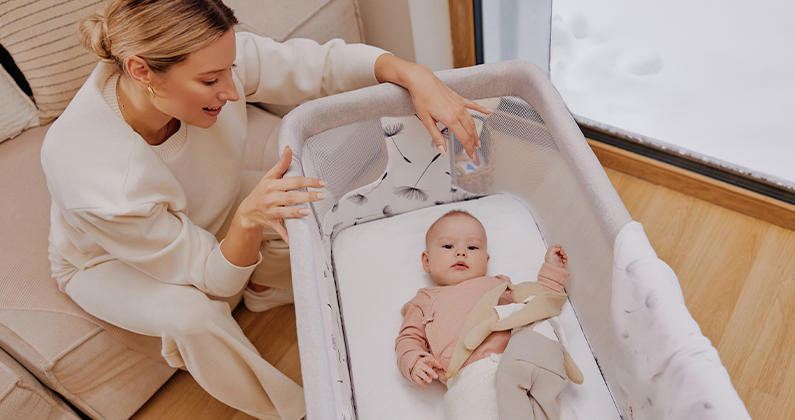 Lionelo Aurora 3 w 1 Beige Sand — Uniwersalne łóżeczko 3 w 1