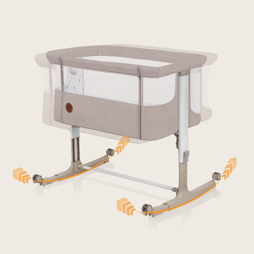 Lionelo Aurora 3 w 1 Beige Sand — Uniwersalne łóżeczko 3 w 1