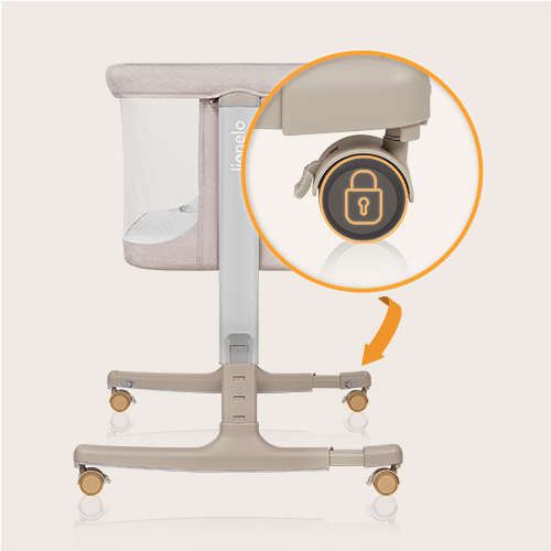 Lionelo Aurora 3 w 1 Beige Sand — Uniwersalne łóżeczko 3 w 1