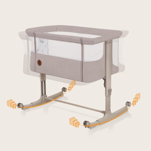 Lionelo Aurora 3 w 1 Beige Sand — Uniwersalne łóżeczko 3 w 1