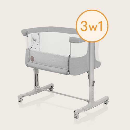 Lionelo Aurora 3 w 1 Beige Sand — Uniwersalne łóżeczko 3 w 1
