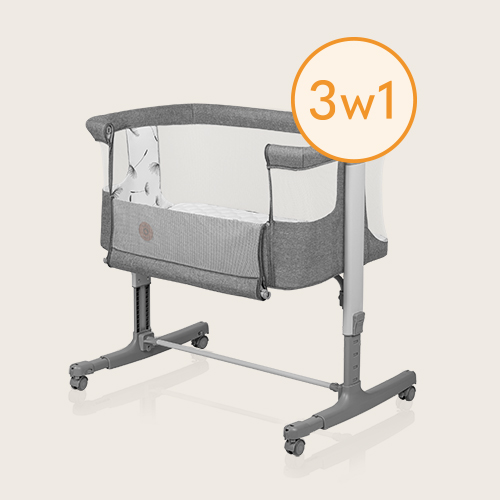 Lionelo Aurora 3 w 1 Beige Sand — Uniwersalne łóżeczko 3 w 1