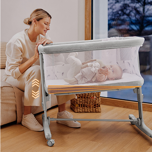 Lionelo Aurora 3 w 1 Beige Sand — Uniwersalne łóżeczko 3 w 1