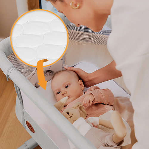 Lionelo Aurora 3 w 1 Beige Sand — Uniwersalne łóżeczko 3 w 1