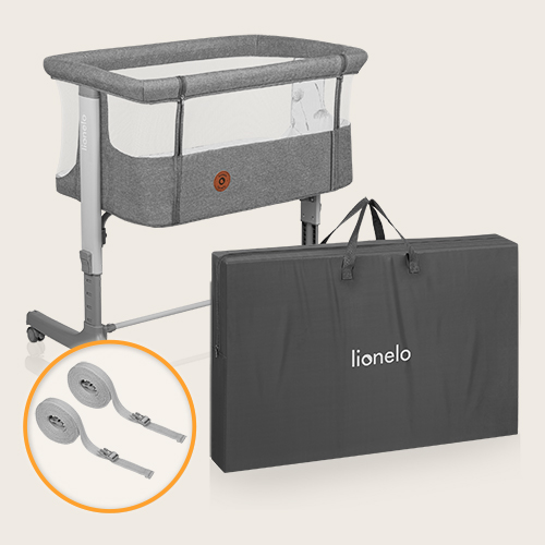 Lionelo Aurora 3 w 1 Beige Sand — Uniwersalne łóżeczko 3 w 1