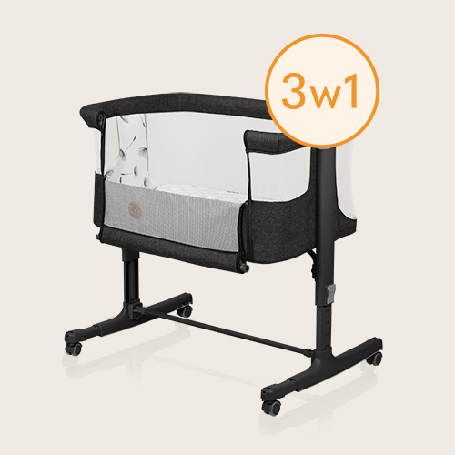 Lionelo Aurora 3 w 1 Beige Sand — Uniwersalne łóżeczko 3 w 1