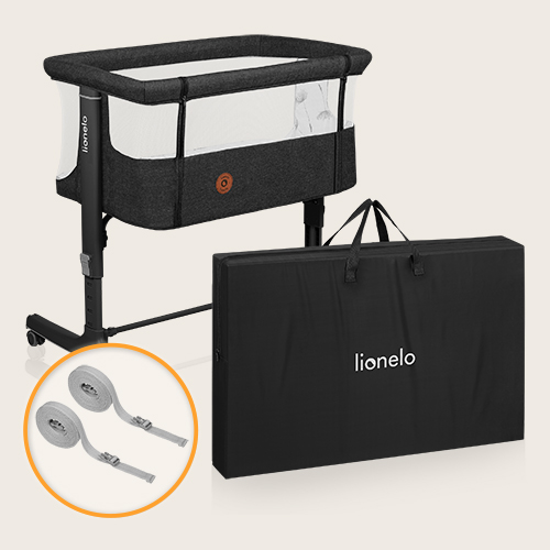 Lionelo Aurora 3 w 1 Beige Sand — Uniwersalne łóżeczko 3 w 1