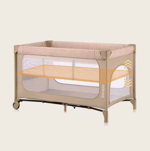 Lionelo Jasmin Easy Fold Beige Sand — Bettchen 2in1
