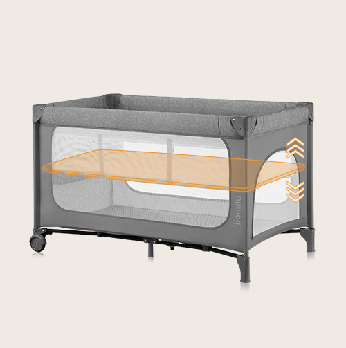 Lionelo Jasmin Easy Fold Grey Stone — Bettchen 2in1