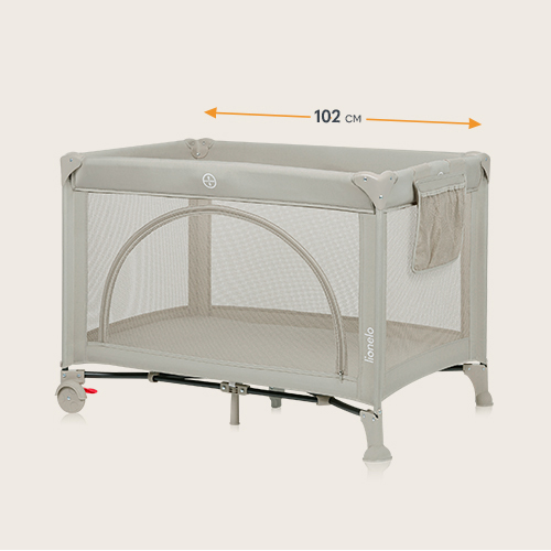 Lionelo Laura Beige Sand — Kompaktes Reisebett