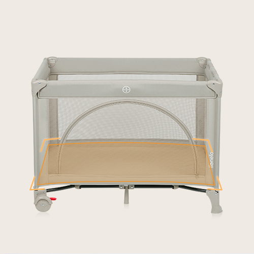 Lionelo Laura Beige Sand — Kompaktes Reisebett