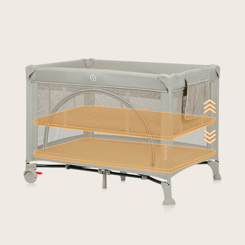 Lionelo Laura Beige Sand — Kompaktes Reisebett