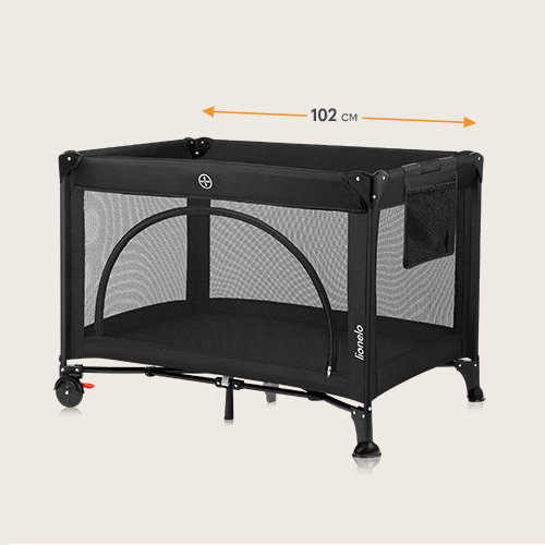 Lionelo Laura Black Carbon — Kompaktes Reisebett