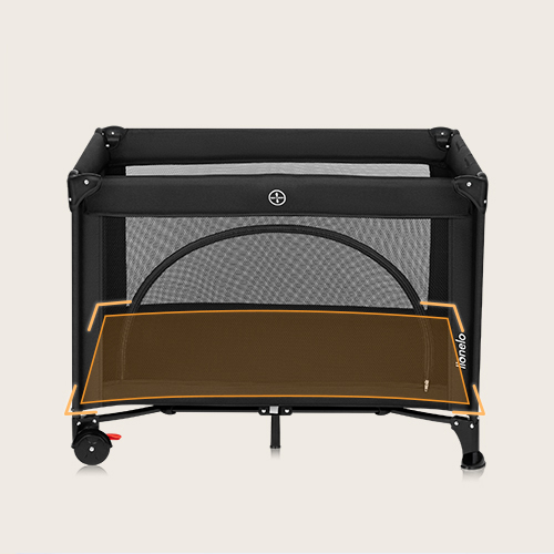 Lionelo Laura Black Carbon — Kompaktes Reisebett
