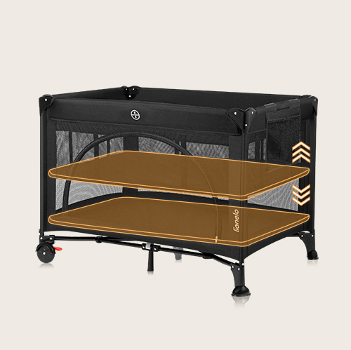 Lionelo Laura Black Carbon — Kompaktes Reisebett