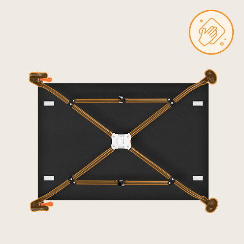 Lionelo Laura Black Carbon — Kompaktes Reisebett