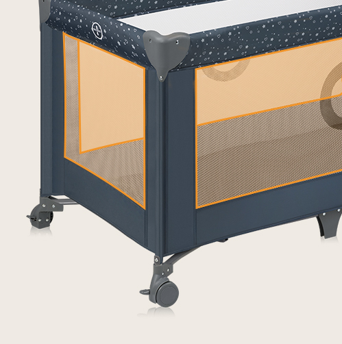 Lionelo Stefi Blue Grey — Kinderreisebett