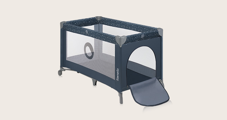 Lionelo Stefi Blue Grey — Kinderreisebett