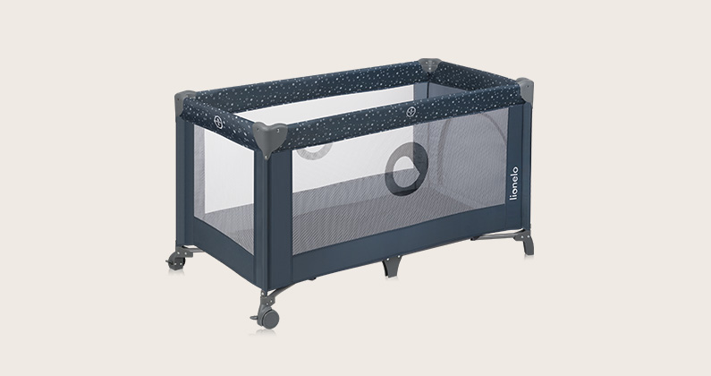 Lionelo Stefi Blue Grey — Kinderreisebett