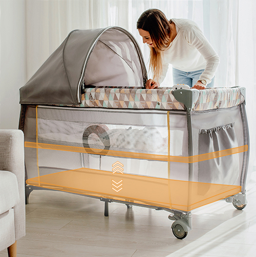 Lionelo Bella Set Grey Concrete 2 w 1 - Bujaczek z gondolą 2 w 1