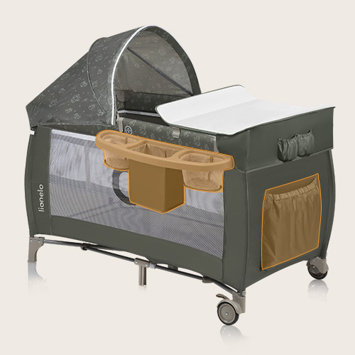 Lionelo Bella Set Grey Concrete 2 w 1 - Bujaczek z gondolą 2 w 1