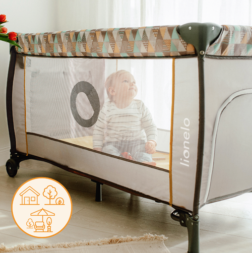 Lionelo Bella Set Grey Concrete 2 w 1 - Bujaczek z gondolą 2 w 1