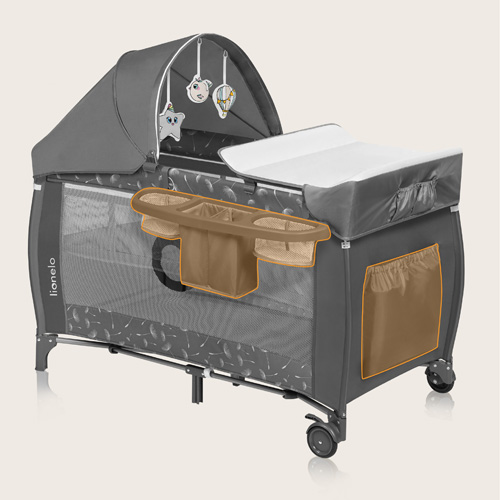 Lionelo Bella Set Grey Concrete 2 w 1 - Bujaczek z gondolą 2 w 1