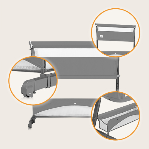 Lionelo Thomi Plus 5 w 1 Grey Concrete - 5-in-1-Kinderbett