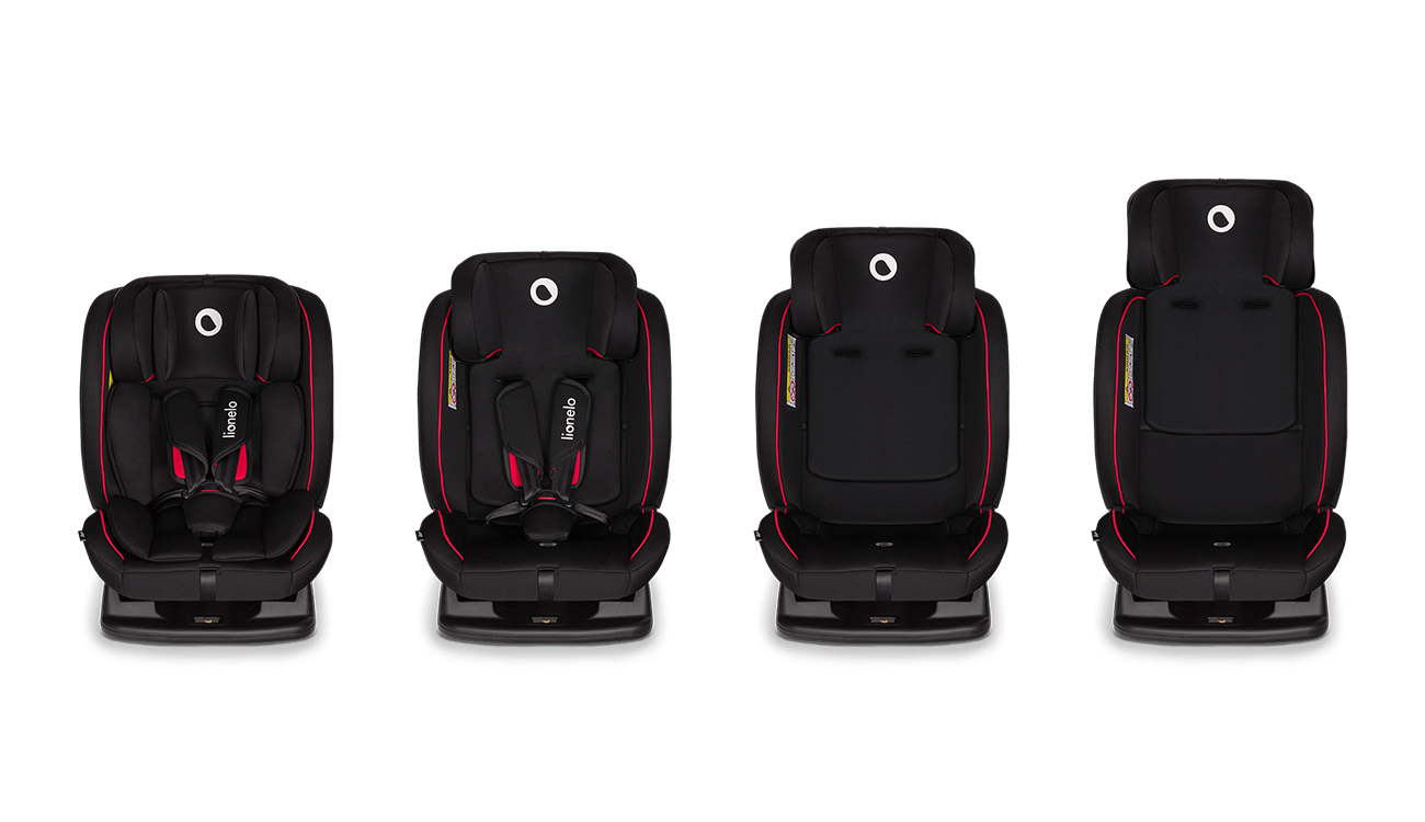 Lionelo Aart Black Carbon Red - Autokindersitz 0-36 kg