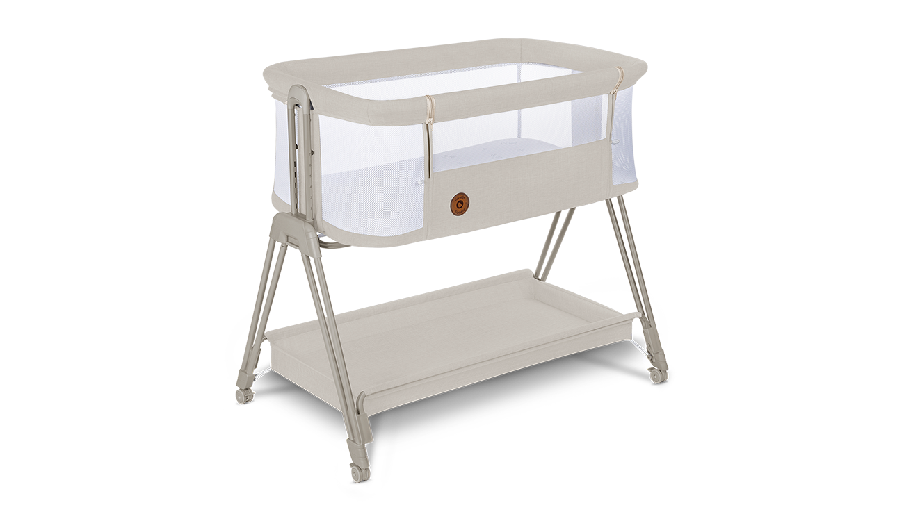 Lionelo Luna Beige Sand 2 in 1 - co-sleeper cot and free-standing cot