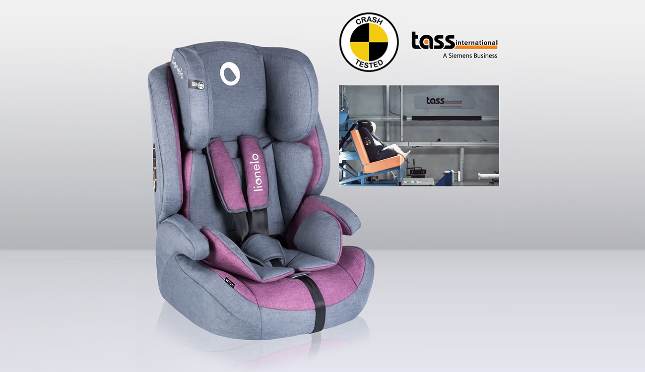 Lionelo Nico Violet - autokindersitz 9-36 kg